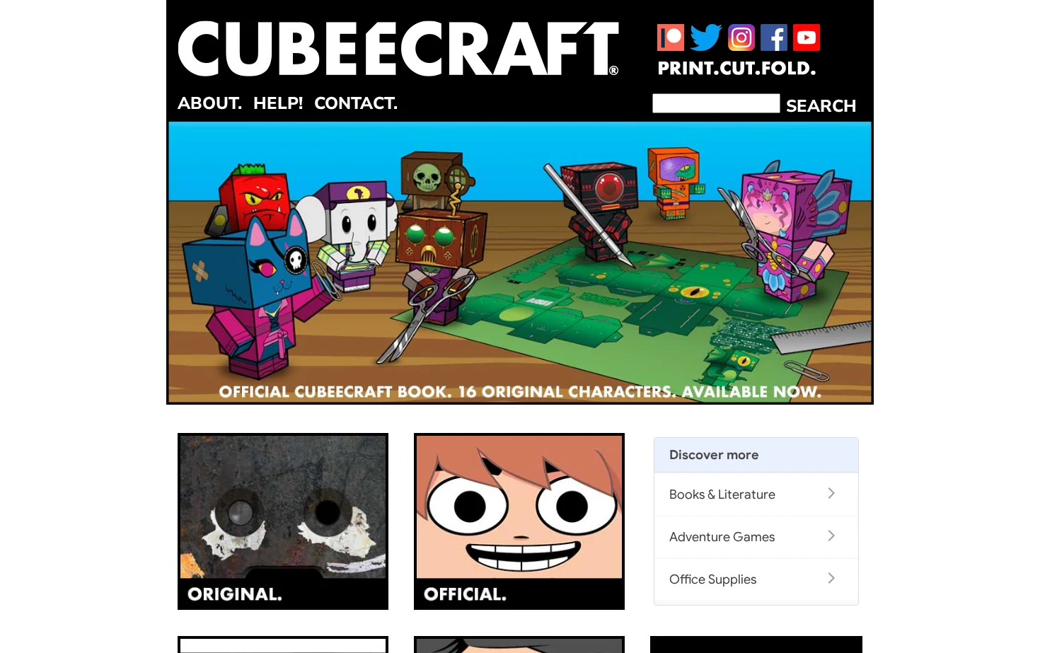 Cubeecraft 页面快照